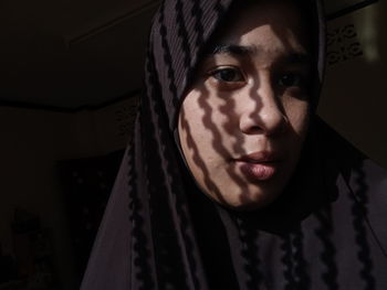 Close-up portrait of young man