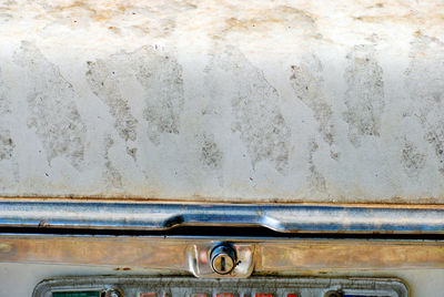 Close-up of old vintage car