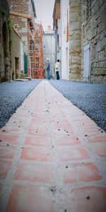 Narrow alley in city