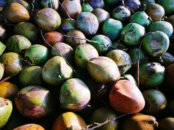 Full frame shot of fruits for sale in market