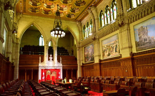Interior of church