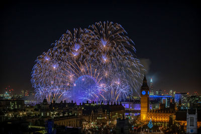 The london new year fireworks display