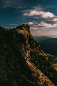 Scenic view of mountain against sky