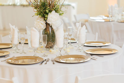 Table in restaurant