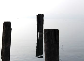 Wooden post on wooden post