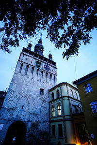 Low angle view of building against sky