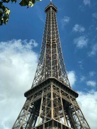 Low angle view of eiffel tower