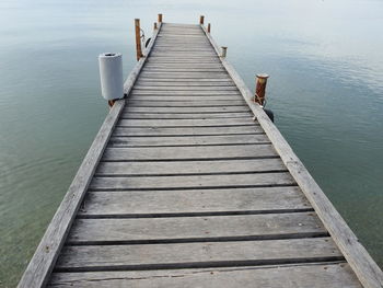 Pier in black sea