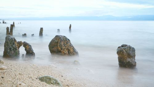 Panoramic view of sea against sky