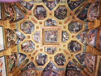 Full frame shot of ornate ceiling