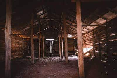 Interior of abandoned building