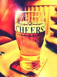 Close-up of food on table