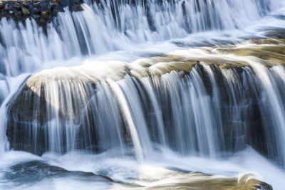 Scenic view of waterfall