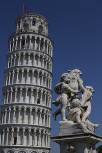 Low angle view of statue