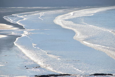 High angle view of seashore