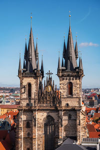 Tower of our lady of tyn church in prague 