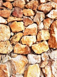Full frame shot of stone wall