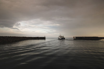 Scenic view of sea against sky