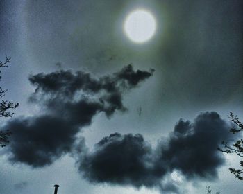 Low angle view of cloudy sky