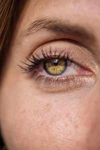 Close up of a woman eye of rare color