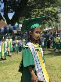 Portrait of girl graduation