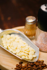 Close-up of food on table