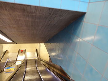 View of escalator