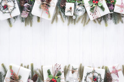 Christmas decoration hanging on tree