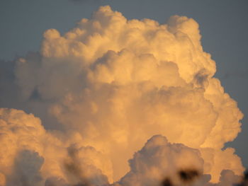 Low angle view of sky during sunset