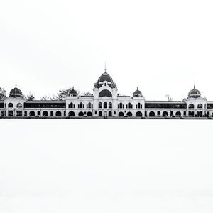 Low angle view of temple against clear sky