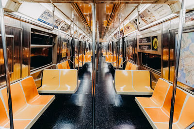 Interior of train