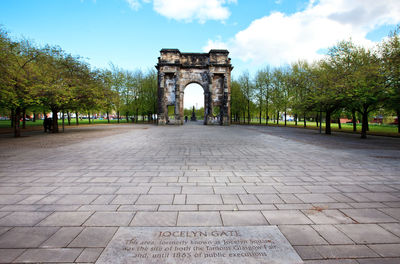 View of monument in city