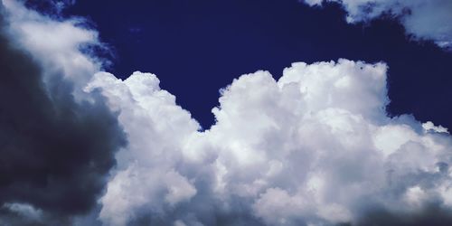 Low angle view of clouds in sky