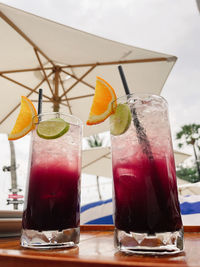 Close-up of drink on table