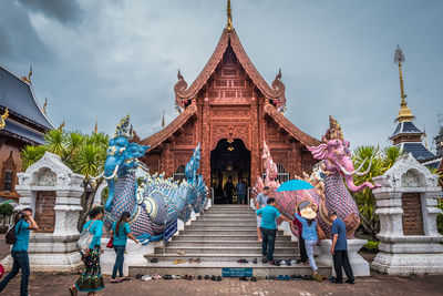 Wat den salee sri muang gan or wat ban den. the beautiful temple in north of thailand.