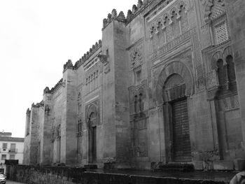 Low angle view of building against sky