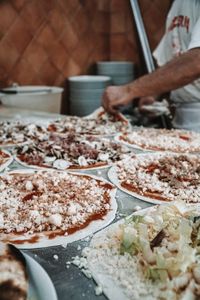 Close-up of food-pizza lovers 