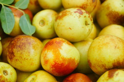 Full frame shot of fruits for sale at market stall