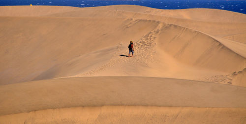 Scenic view of desert against sky