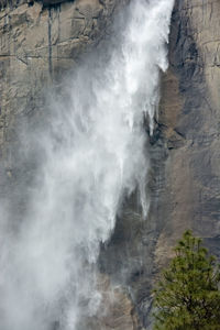 Scenic view of waterfall