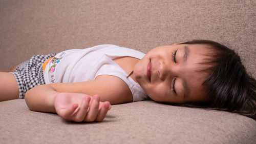 Portrait of woman sleeping