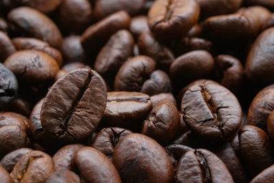 Full frame shot of coffee beans