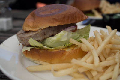 Close-up of french fries