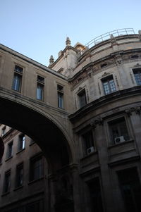 Low angle view of historical building against sky