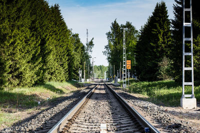 Railroad track on railroad track