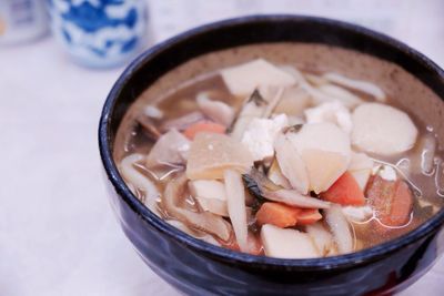 Close-up of served food