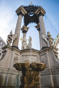 Low angle view of statue