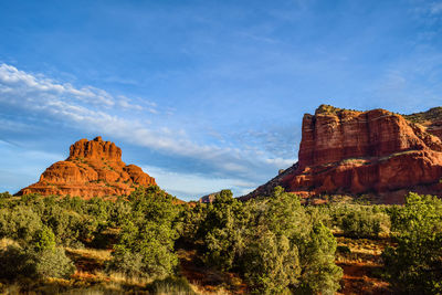 View of cliff against sky