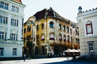 Low angle view of historical building