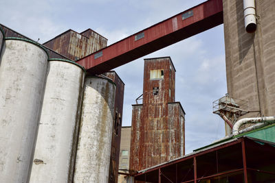 Abandoned grain silo